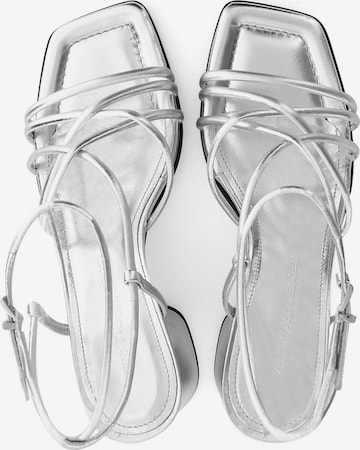 Kennel & Schmenger Strap Sandals 'JULIE' in Silver