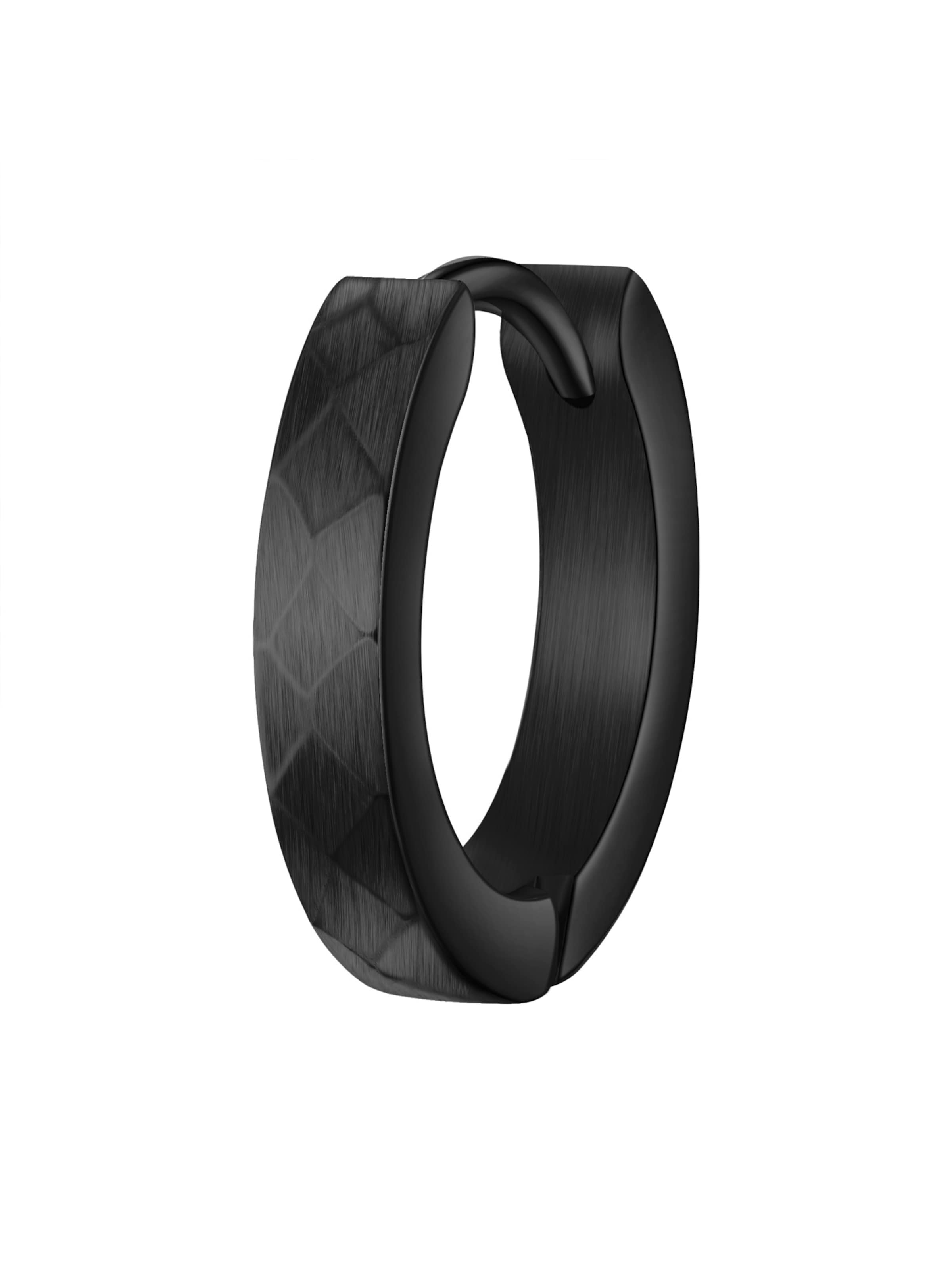 Boucles d'oreilles True Rebels en noir : devant