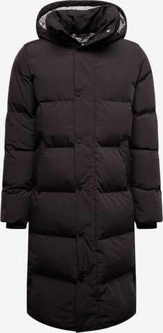 Superdry Winter Coat in Black: front