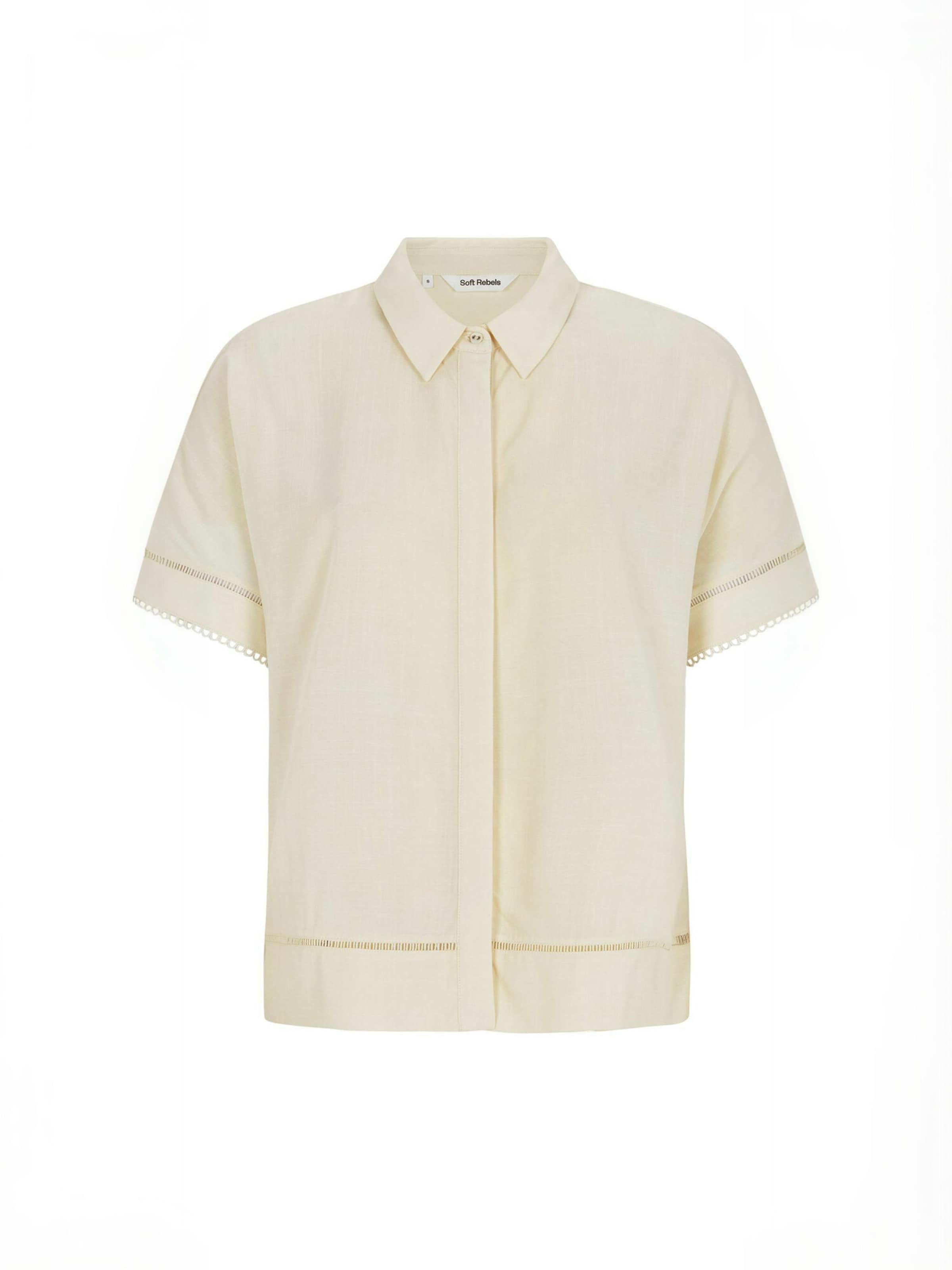T-shirt ' SRLima ' Soft Rebels en beige : devant