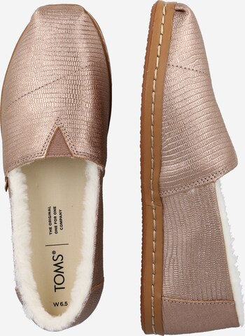 TOMS Classic Flats 'ALPARGATA LEATHER WRAP' in Pink