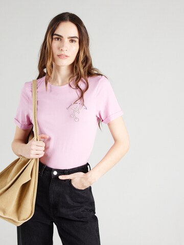 T-shirt 'NEO' ONLY en rose : devant