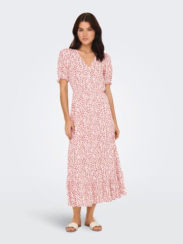 Robe 'ONLChianti' ONLY en rouge : devant