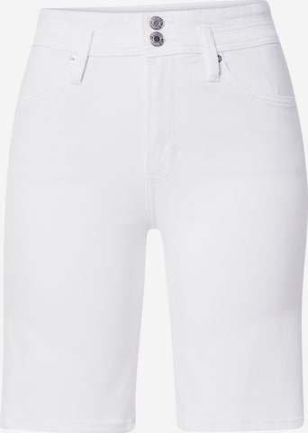 Coupe slim Jean 'Betsy' s.Oliver en blanc : devant