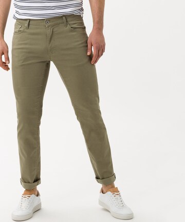 BRAX Skinny Jeans 'Chuck' in Groen: voorkant