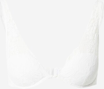 Women' Secret Triangle Bra in White: front