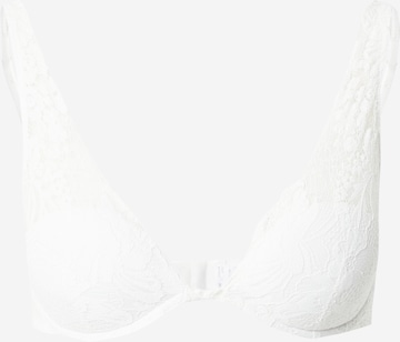 Women' Secret Triangle Bra in White: front