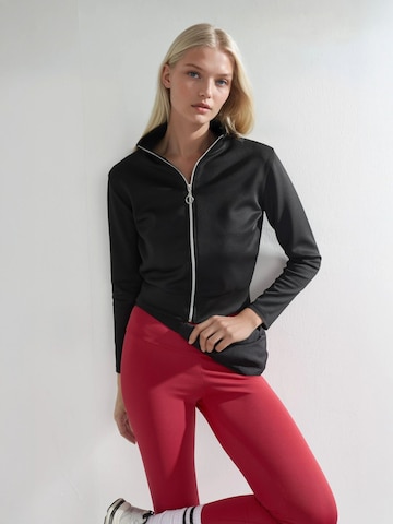 Giacca di felpa di Hiccup in nero: frontale