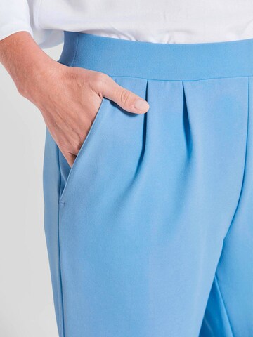 Goldner Regular Bandplooibroek 'Sara' in Blauw
