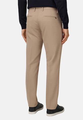 Coupe slim Pantalon à plis Boggi Milano en beige
