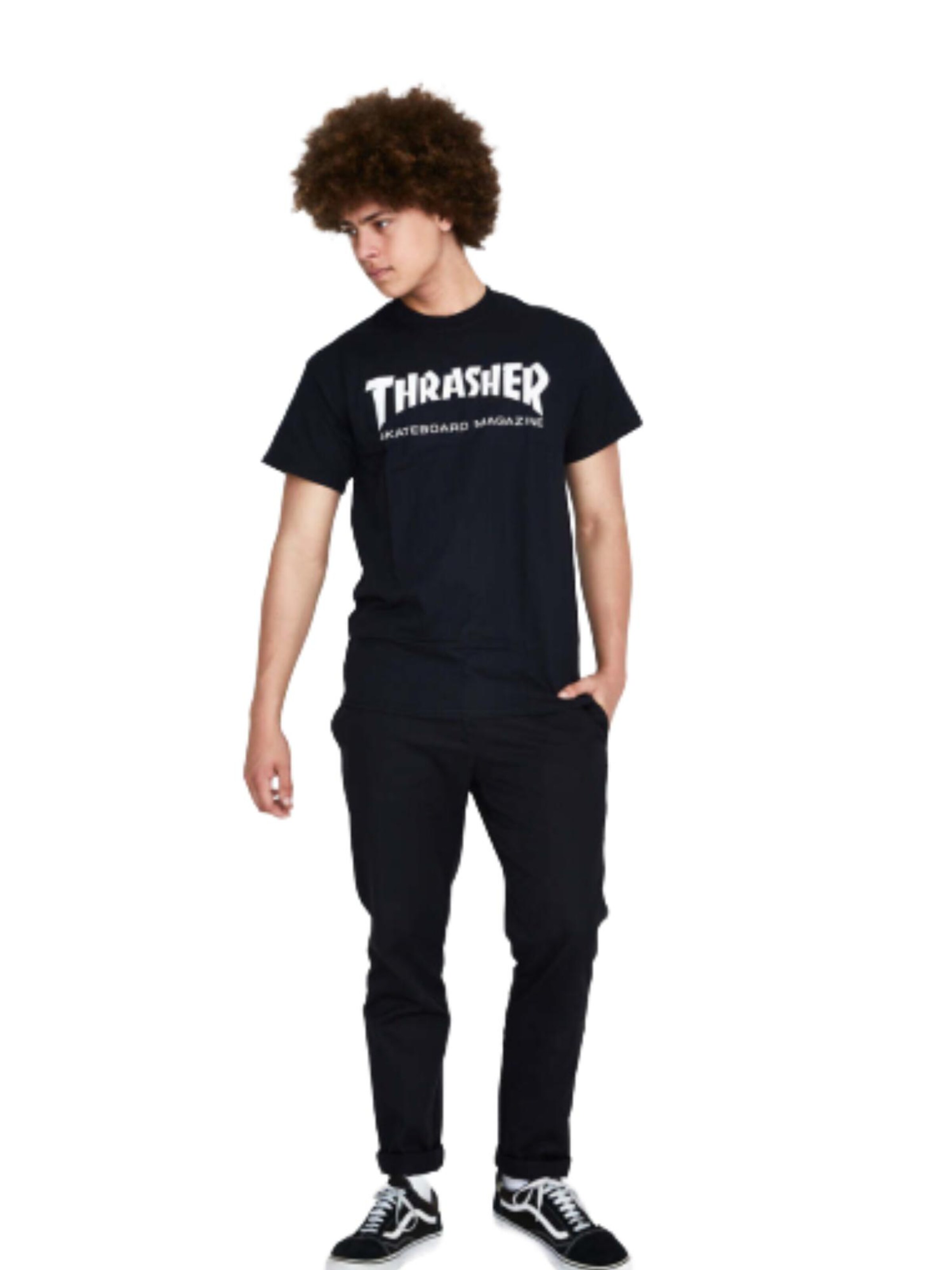 THRASHER Shirt 'SKATE MAG' in Black