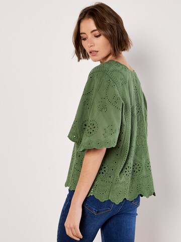 Chemisier ' ' Apricot en vert