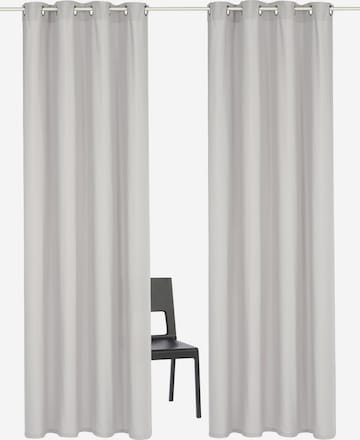 HOME AFFAIRE Curtains & Drapes in Silver: front