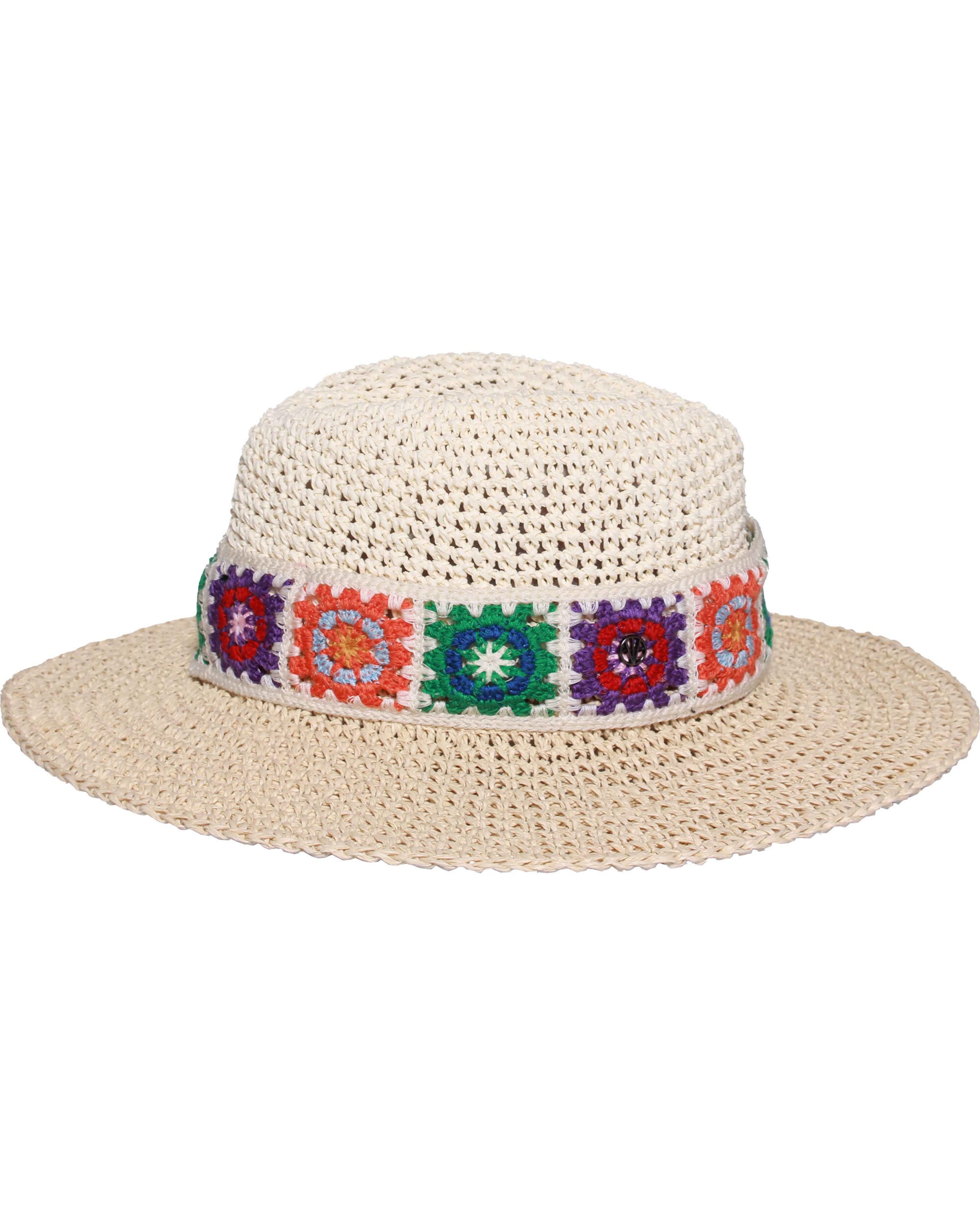 LOEVENICH Hut in hellbeige / dunkelgrün / lila / orange, Produktansicht