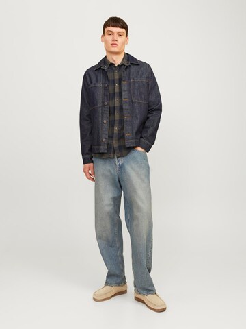 JACK & JONES Slim Fit Hemd 'JJJoshua' in Grün