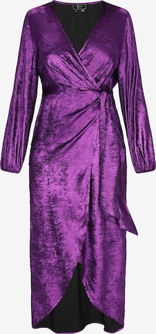 faina - Vestido de noche en lila: frente