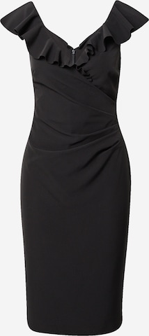 Lauren Ralph Lauren Koktejlové šaty 'SAVERIA' – černá: přední strana