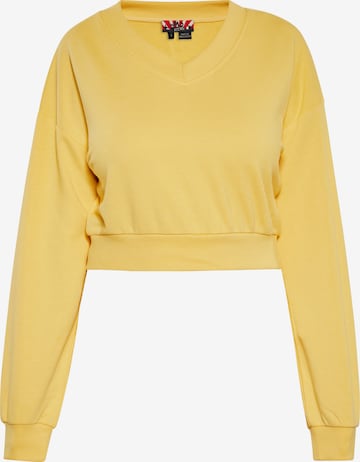 myMo ROCKS - Sweatshirt em amarelo: frente