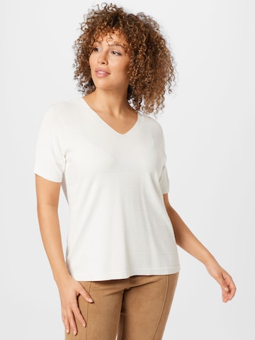 Pull-over 'ALCE' Persona by Marina Rinaldi en blanc : devant