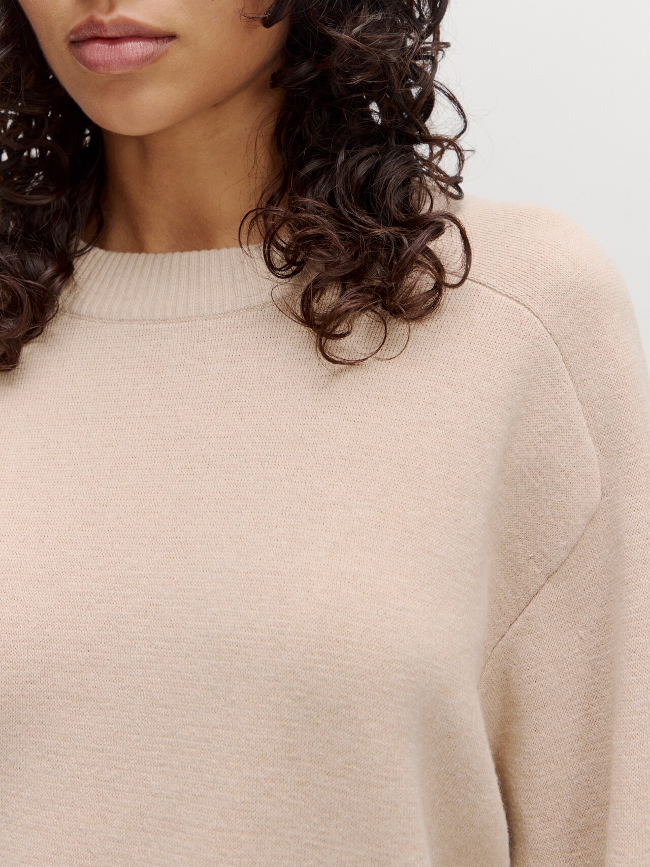 EDITED Trui 'Haukea' Beige gemêleerd