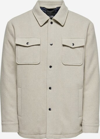 Only & Sons Tussenjas in Beige: voorkant