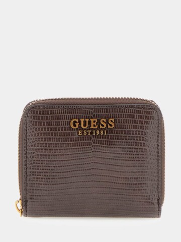 GUESS Wallet 'Ginevra' in Brown: front