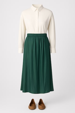 Touche Prive Rok in Groen: voorkant