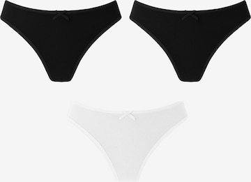 C&City String in Black: front