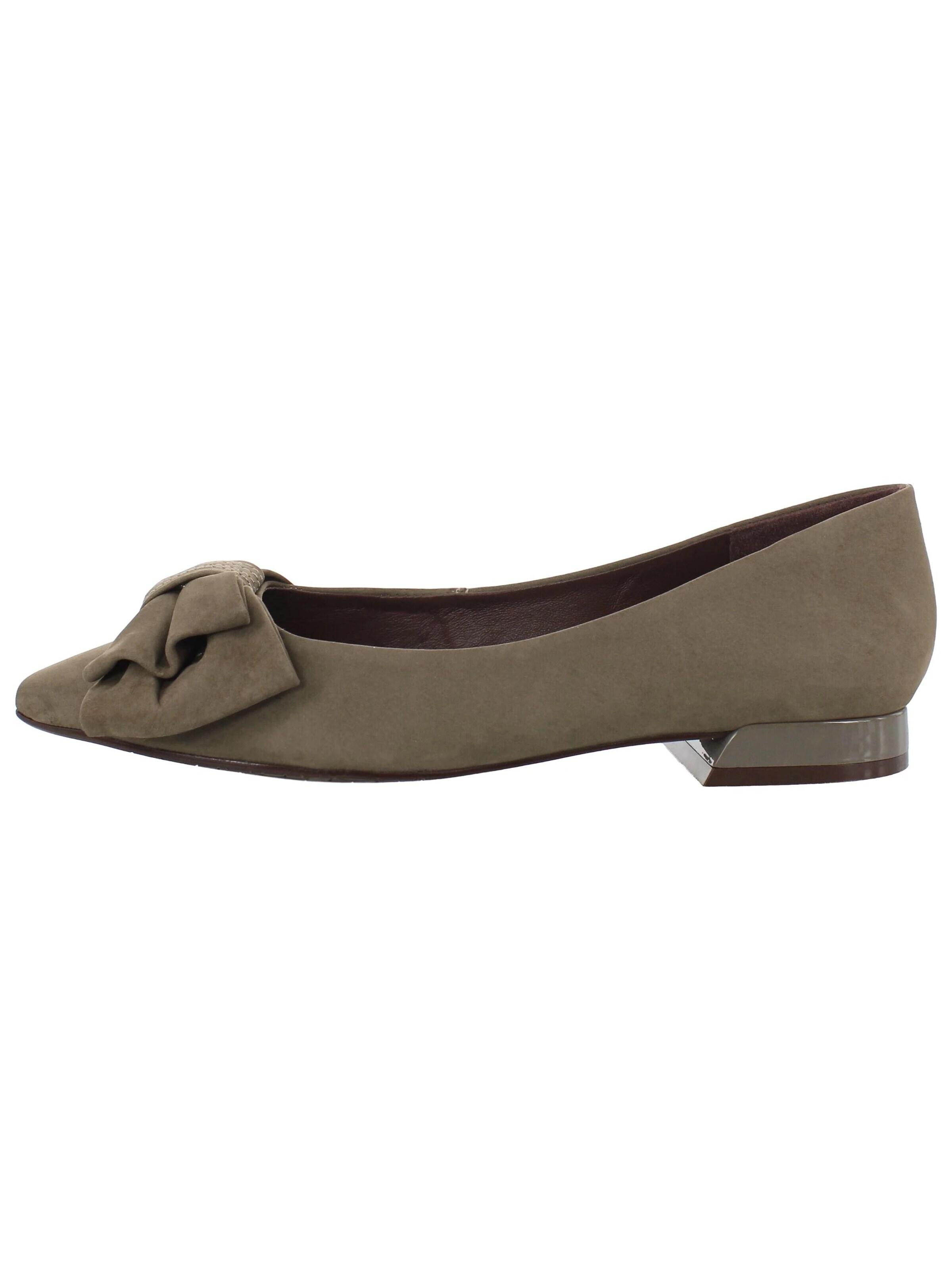 XAVER LUIS Schuhmanufaktur Ballerina 'MELINA'‌‌‌‌‌‌‌‌‌ in Grau: Vorderseite
