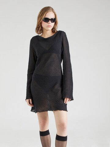 Robe 'Ginko' WEEKDAY en noir : devant