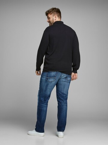 Jack & Jones Plus Pullover 'JJEEMIL' in Schwarz