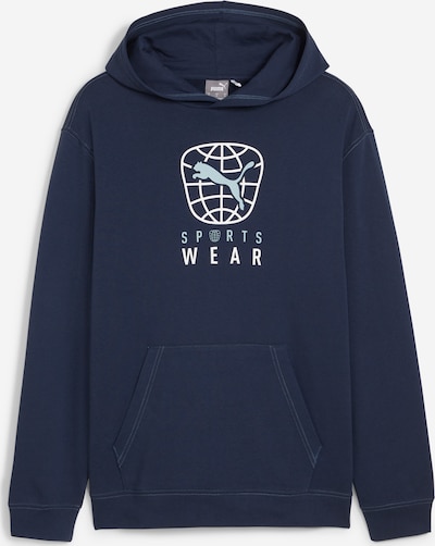 PUMA Athletic Sweatshirt in Navy / Pastel blue / White, Item view