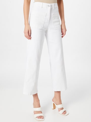 Vanessa Bruno - Bootcut Pantalón 'Helias' en blanco: frente