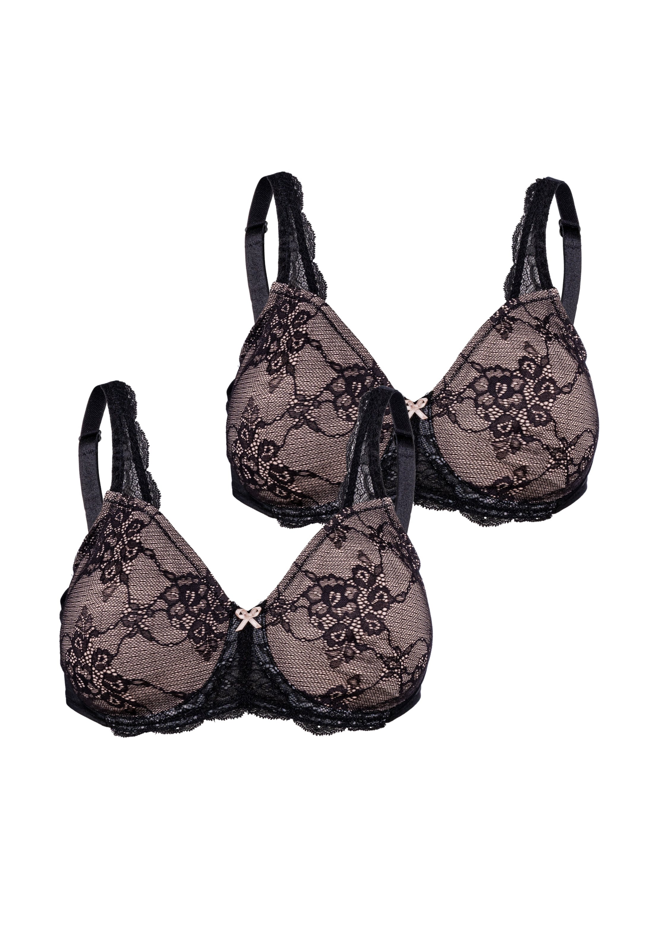 TRIUMPH Minimizer Bügel-BH ' Contouring Sensation ' in Schwarz: Vorderseite