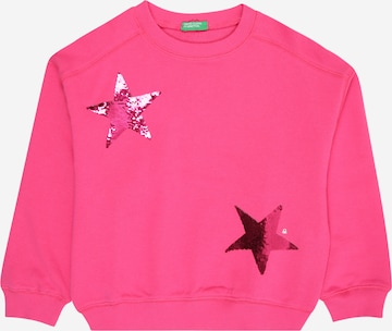 UNITED COLORS OF BENETTON Sweatshirt in Pink: Vorderseite