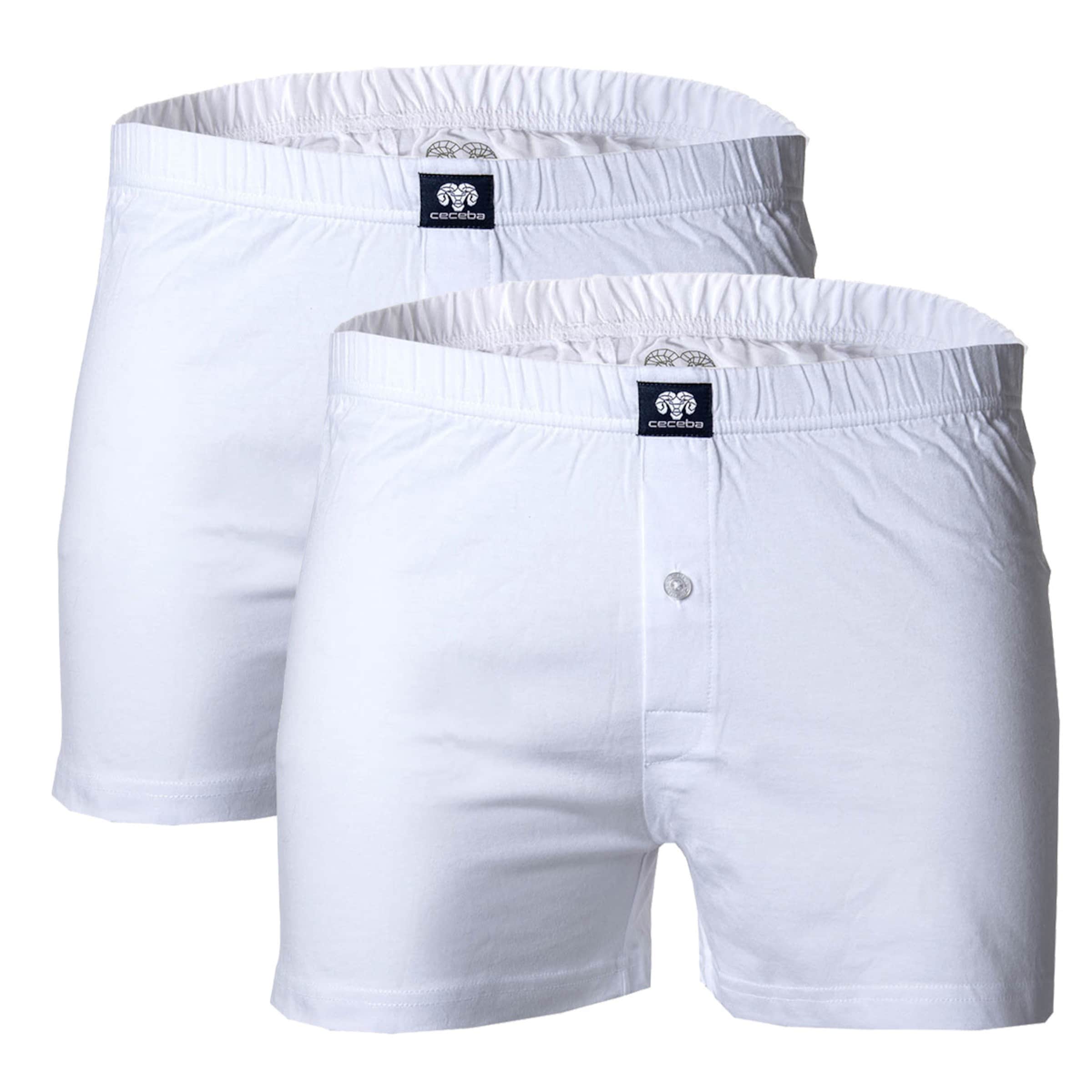 CECEBA Boxershorts in Weiß: Vorderseite