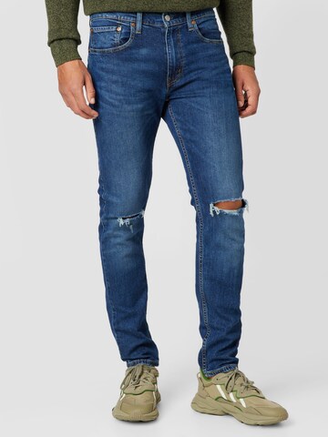 LEVI'S ® Avsmalnet Jeans '512 Slim Taper Lo Ball' i blå: forside