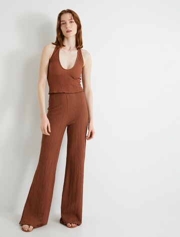 Koton Wide leg Broek in Bruin