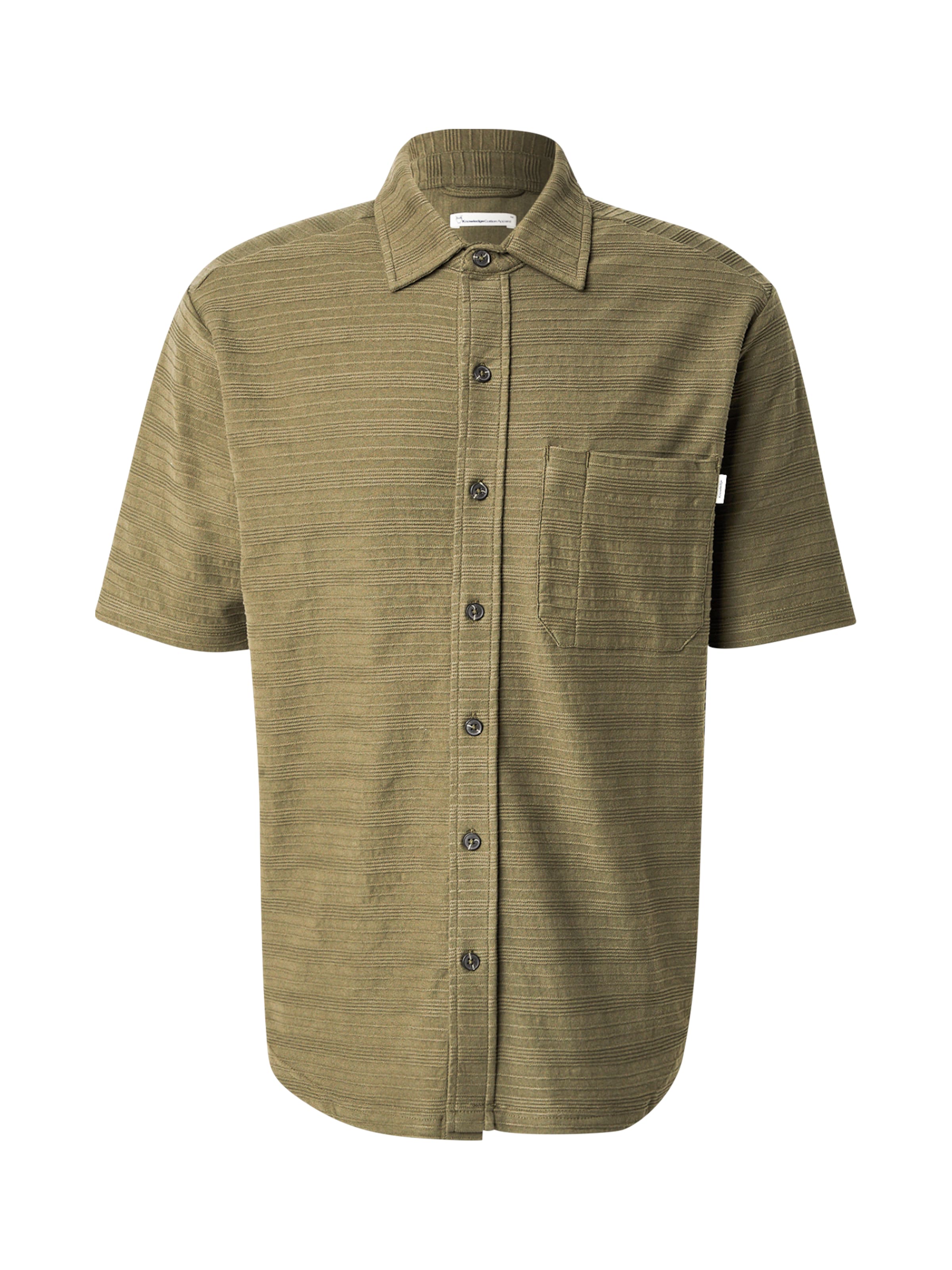 KnowledgeCotton Apparel Comfort fit Koszula w kolorze zielony: przód