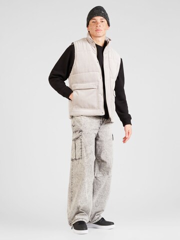 WEEKDAY Wide leg Cargo Pants in Grey