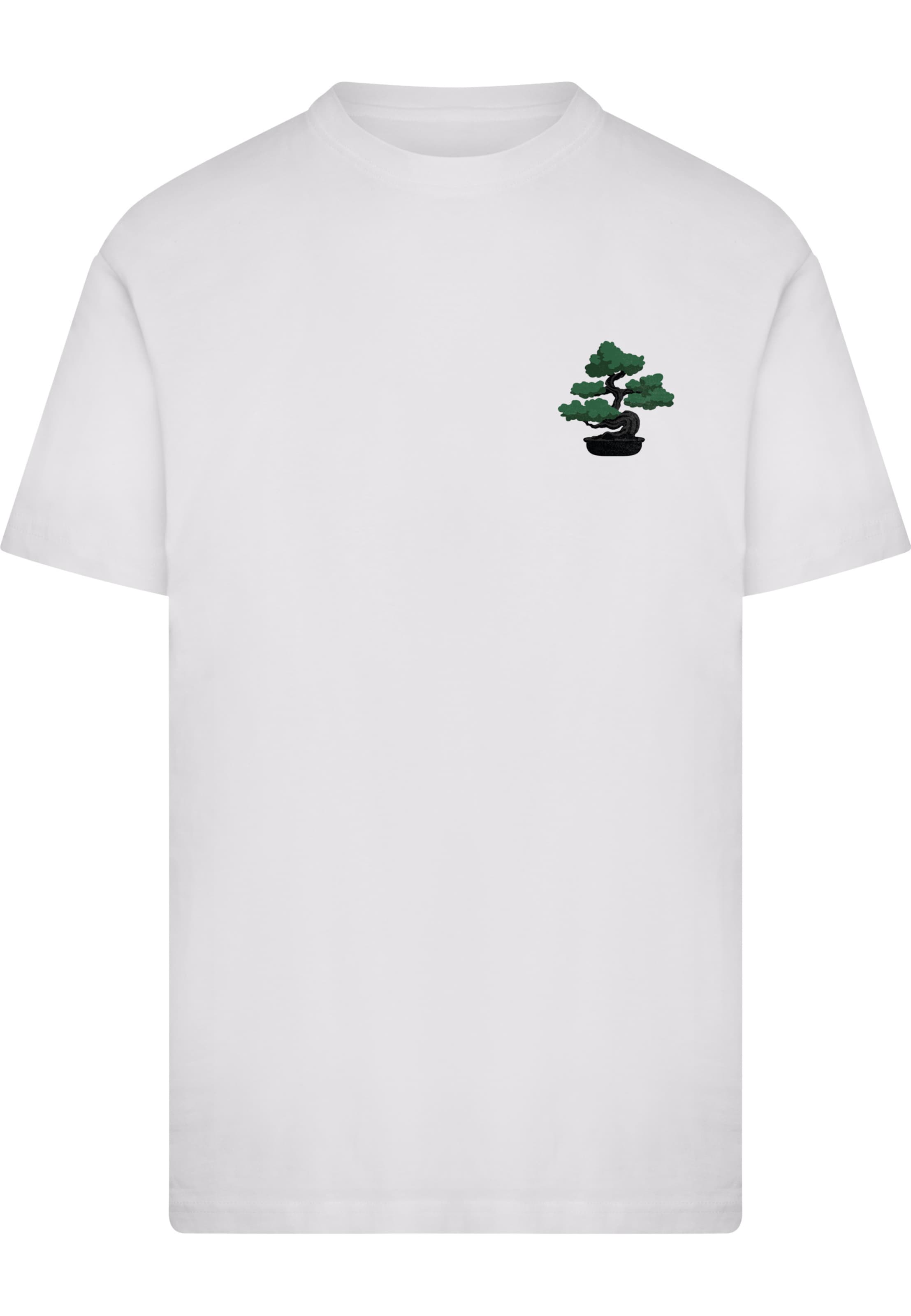 T-Shirt 'Money Tree Perfect Place For Shade' Mister Tee en blanc : devant