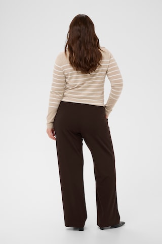 KAFFE CURVE Loose fit Pleated Pants 'KCPheolo' in Black