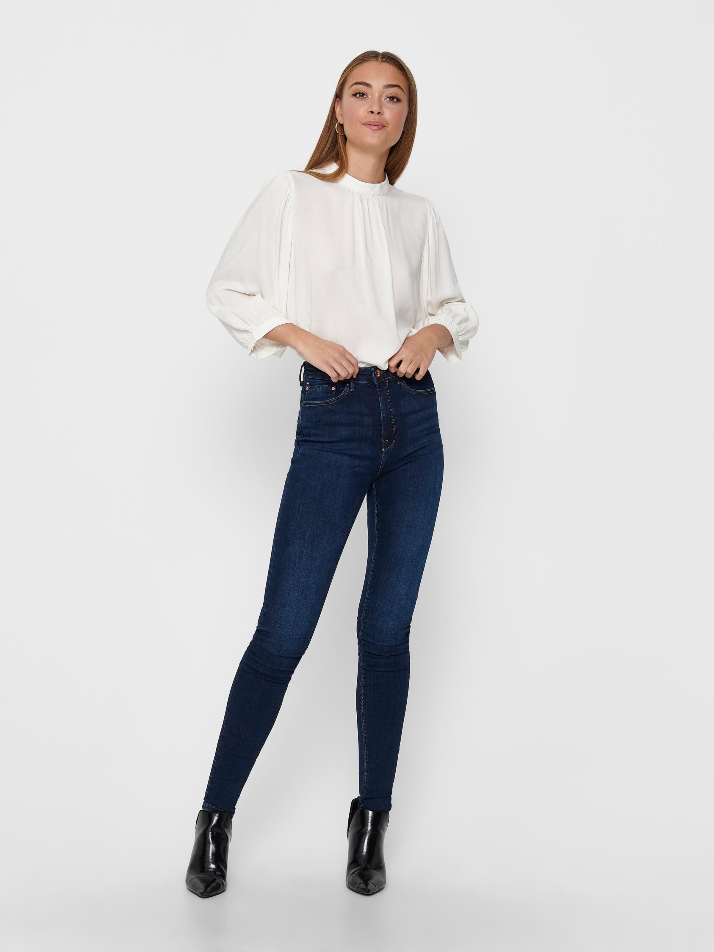 Frauen Jeans ONLY Jeans 'Paola' in Dunkelblau - CV28862