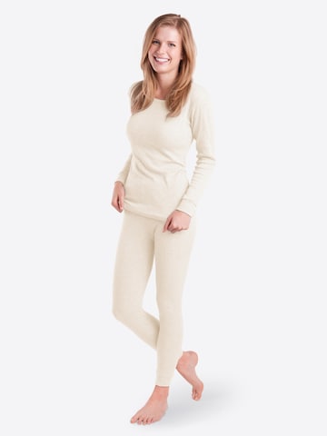 MT Underwear Sets 'Thermo' in Beige: front