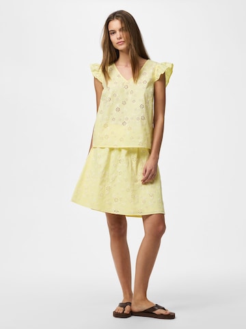 PIECES Bluse 'PCBanna' i gul