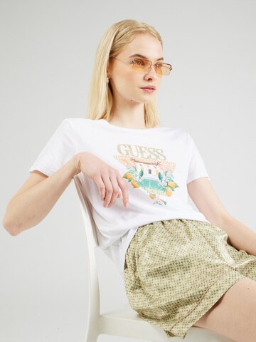 T-shirt GUESS en blanc