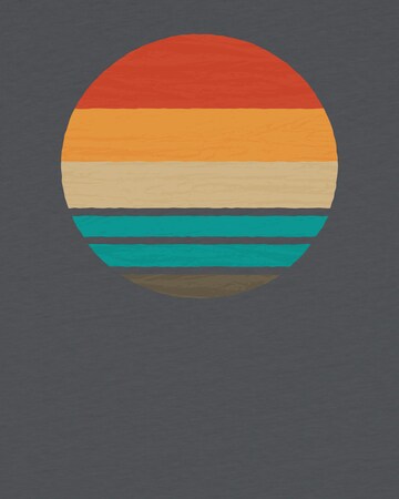 T-Shirt 'Retro Sunset Ocean' watabout.kids en gris