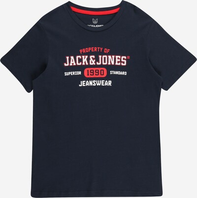 Tricou Jack & Jones Junior pe bleumarin / roșu / alb, Vizualizare produs