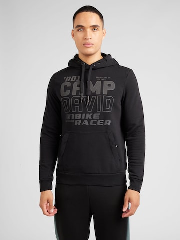 CAMP DAVID - Sweatshirt em preto: frente
