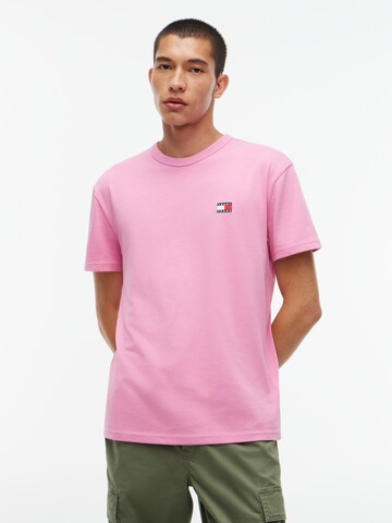 Tommy Jeans - Camiseta en rosa: frente
